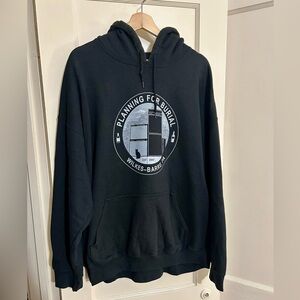 PLANNING FOR BURIAL Black Hoodie The Flenser 2XL Gildan Sold Out Band Merch